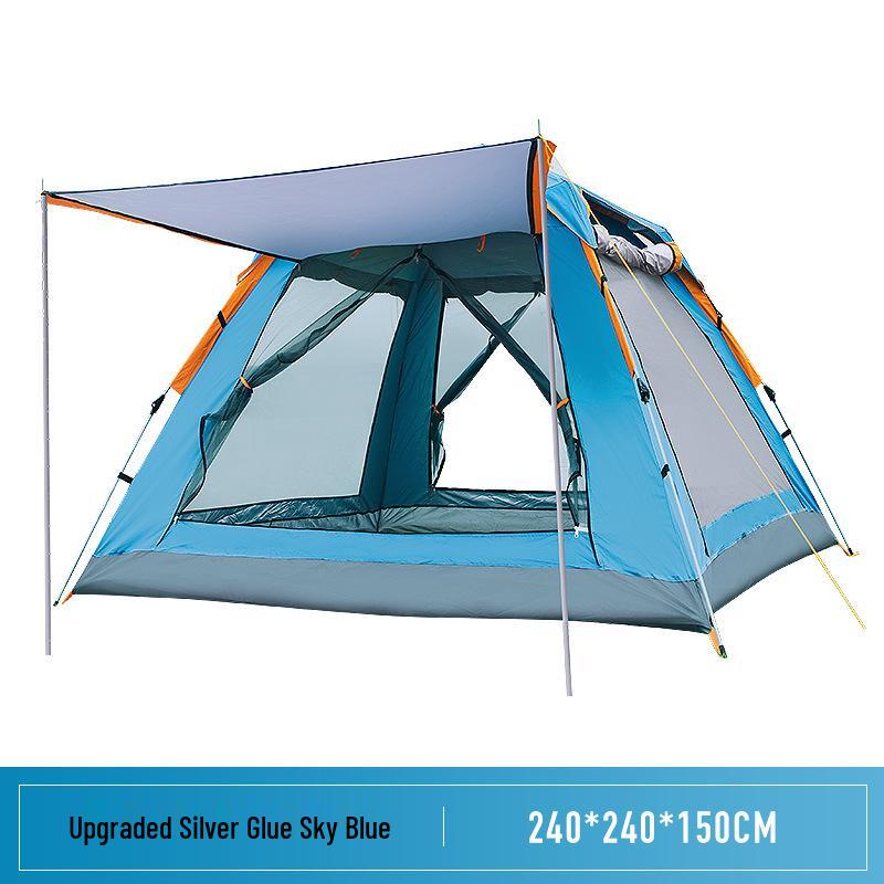 3-4 Person Rainproof Automatic Camping Tent for Beach and Outdoor Use