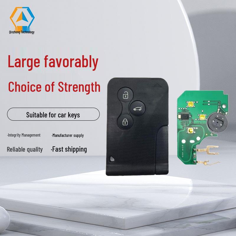 Compatible 3-Button Smart Key for Megane, 433 MHz with 7947 Chip.