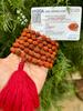 Lab Certified Rudraksha Mala, 5 Mukhi Prayer Beads, 8mm