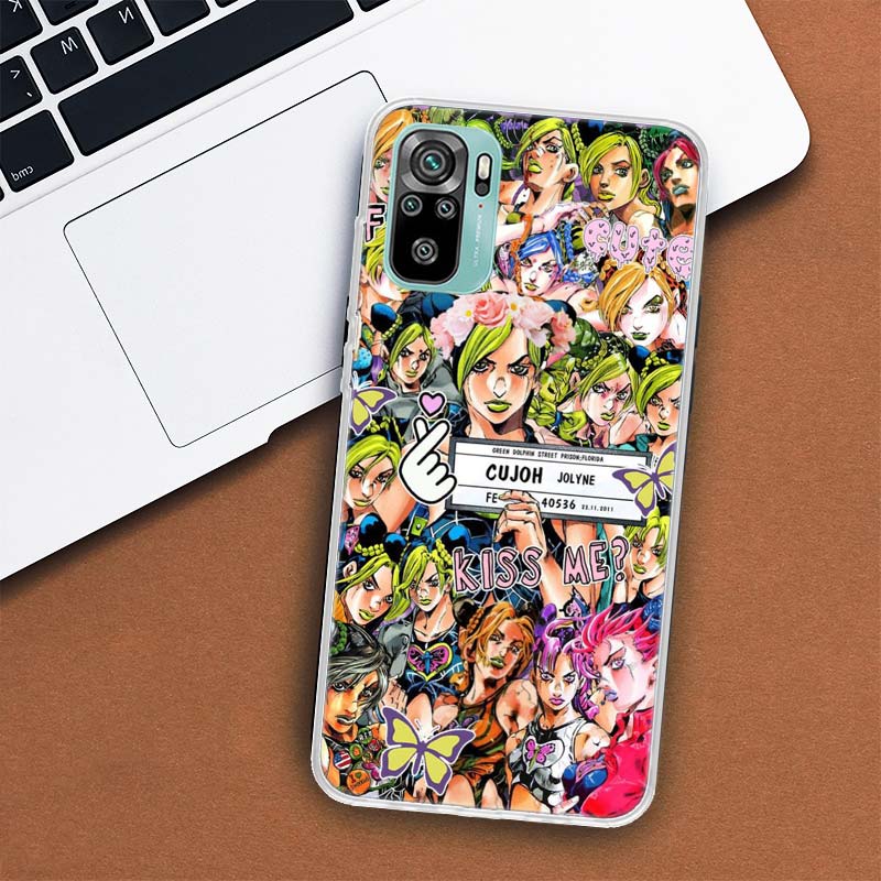 JoJo's Bizarre Adventure Background Phone Case For Xiaomi Redmi 10 10C 10A 9T 9C 9A 9 Prime 8 8A 7 7A 6 6A K20 K30 K40 Pro S2 Fu