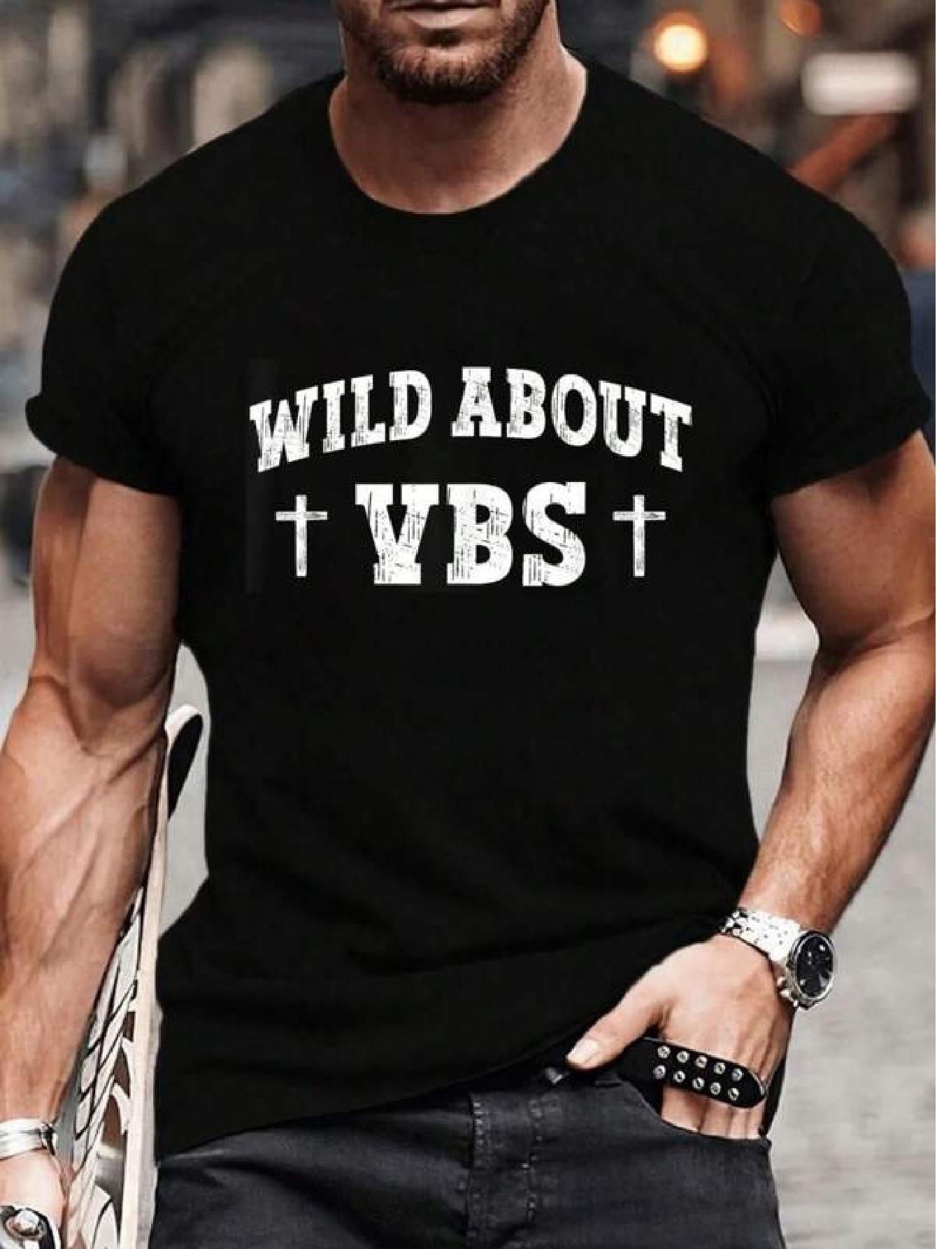 

Cotton Wild About VBS 2025 Vacation Bible School Summer Camp Teacher T-shirt Fashion WoGraphic T-shirt Casual Tops M