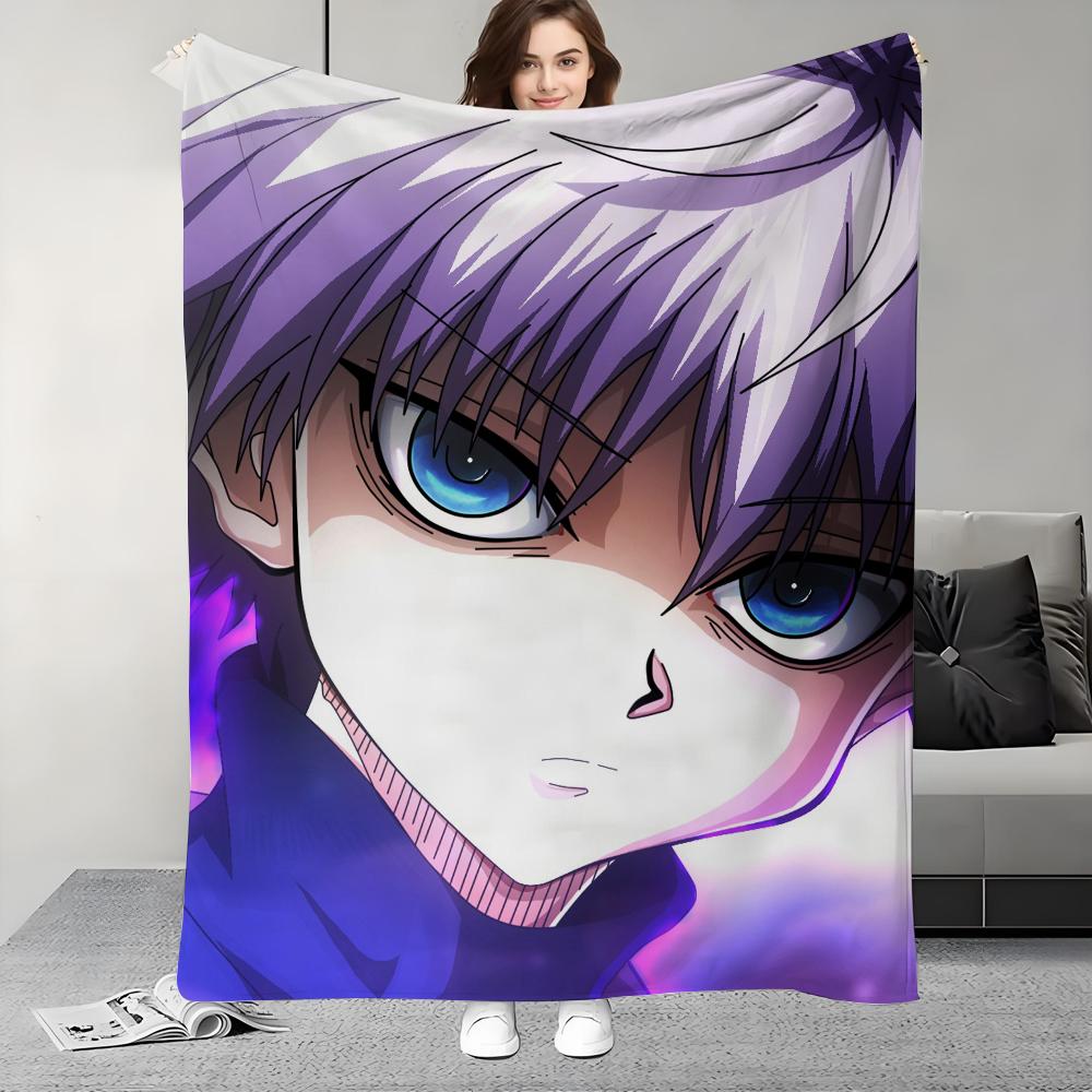 Anime Hunter X Hunter Blanket Design Lightweight  For Dorms, Naps, Living Room, Office,Sofa,All-Season