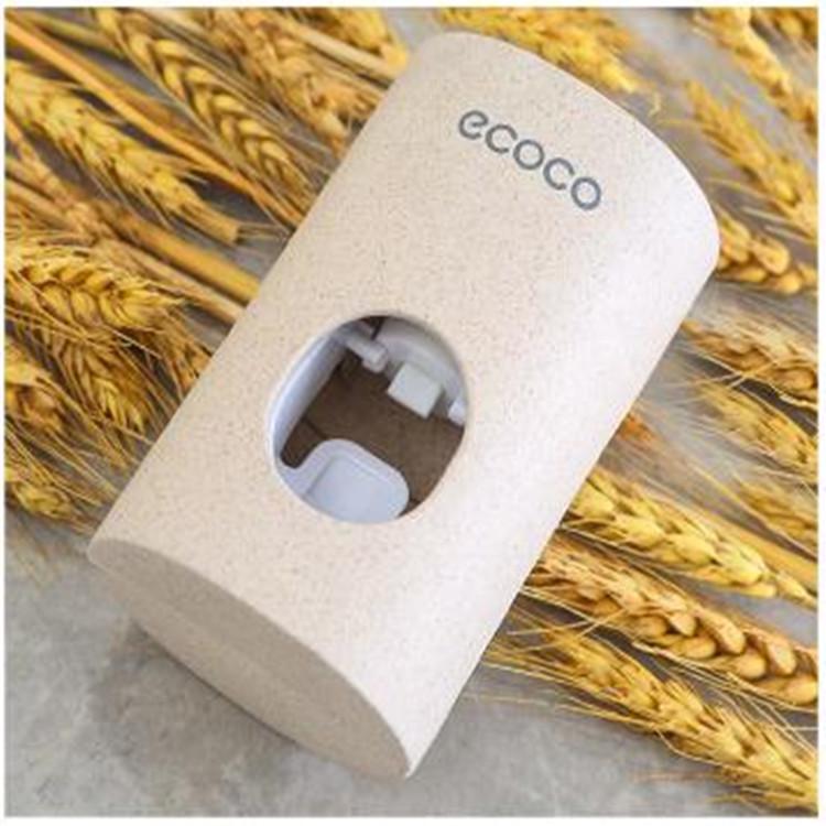 EcoCo Automatic Wall-Mounted Toothpaste Dispenser and Toothbrush Holder