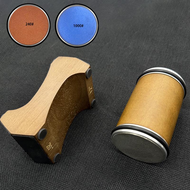 

Precision Roller Knife Sharpener 2025 - 4 Fixed Angles (12° 15° 18° 20°) with Wheels & Stones - Effortless Sharpening Anytime 2025 Newest