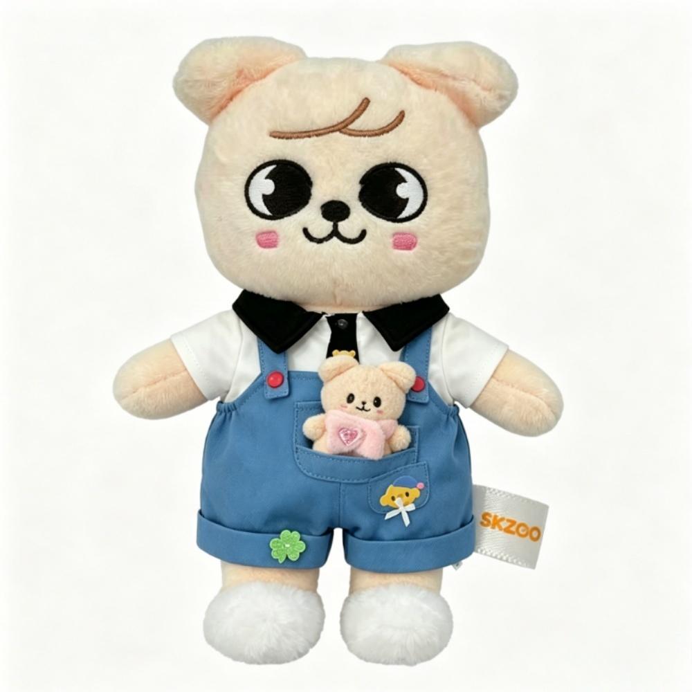 50CM Stray Kids Teddy Plush Hug Pillow Doll Fans Gift Plush Toy Seoul FM Week Cloak Doll Magic School Kid Birthday Gift