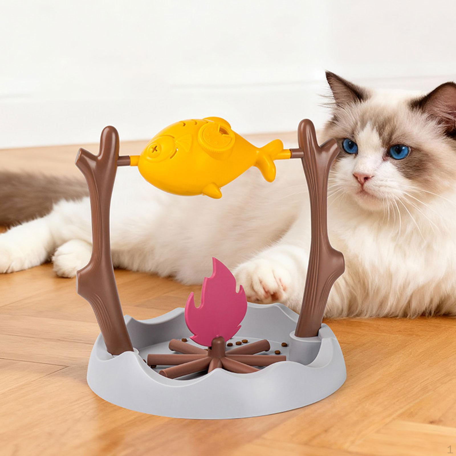 Cat Slow Feeder Feeding Interactive Toy Entertainment Pet Puzzle Portable Scratch Resistance