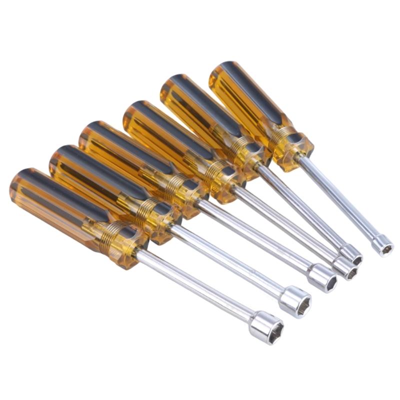 5-10mm Metal Socket Driver Wrenches Screwdriver Hex Key Socket Screwdriver Socket Screwdriver Hand Tool Socket Screwdriver