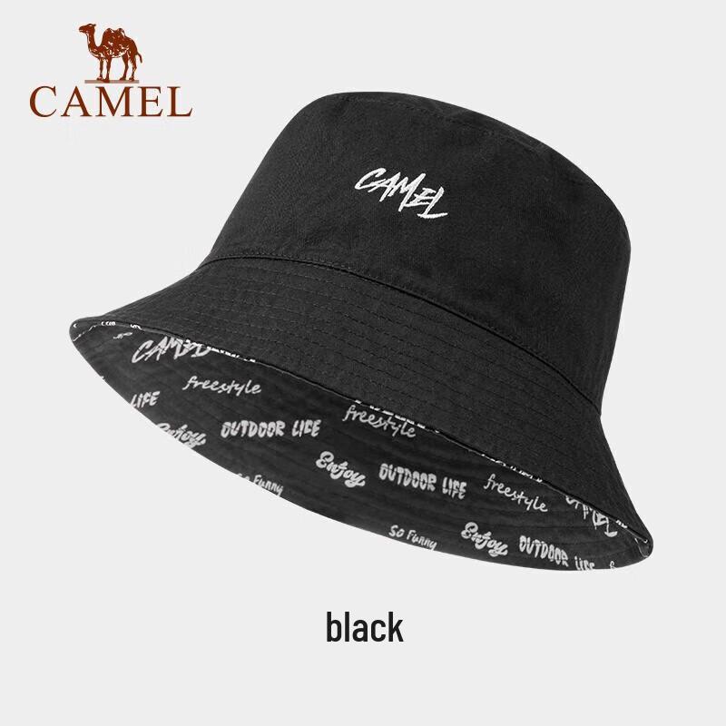 CAMEL Женская двусторонняя солнцезащитная панама-ведро