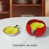 Apple Dipping Dish Ceramic Flavor Dish Set Seasoning Dishes Storage Jar Soy Sauce Vinegar Dishes Dessert Plate Gravy Boats Tray