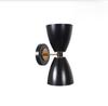 Mid Century Modern Diabolo Wall Sconce Handmade Black & Brass Double Cone Wall Light Fixture Bedroom Hallway Living Room Lighting Gift Idea
