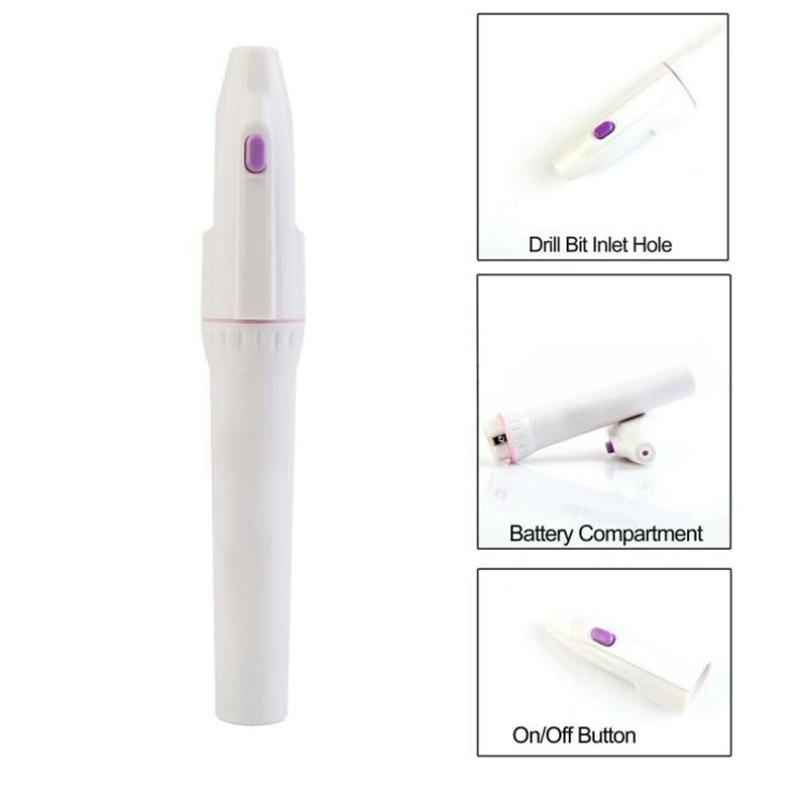 5 viename elektrinis nagų dailės gręžtuvas Carve Grinder poliravimo aparatas Nail Art Drill Kit