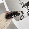 For iPhone 13 Pro Case Mirror Design PU Leather Back Cover with Card Slots,Wrist Strap