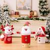 Christmas Candy Box Knitted Santa Claus Snowman Doll Christmas Gift Box Biscuit Treat Snack Candy Container Xmas Navidad 2025