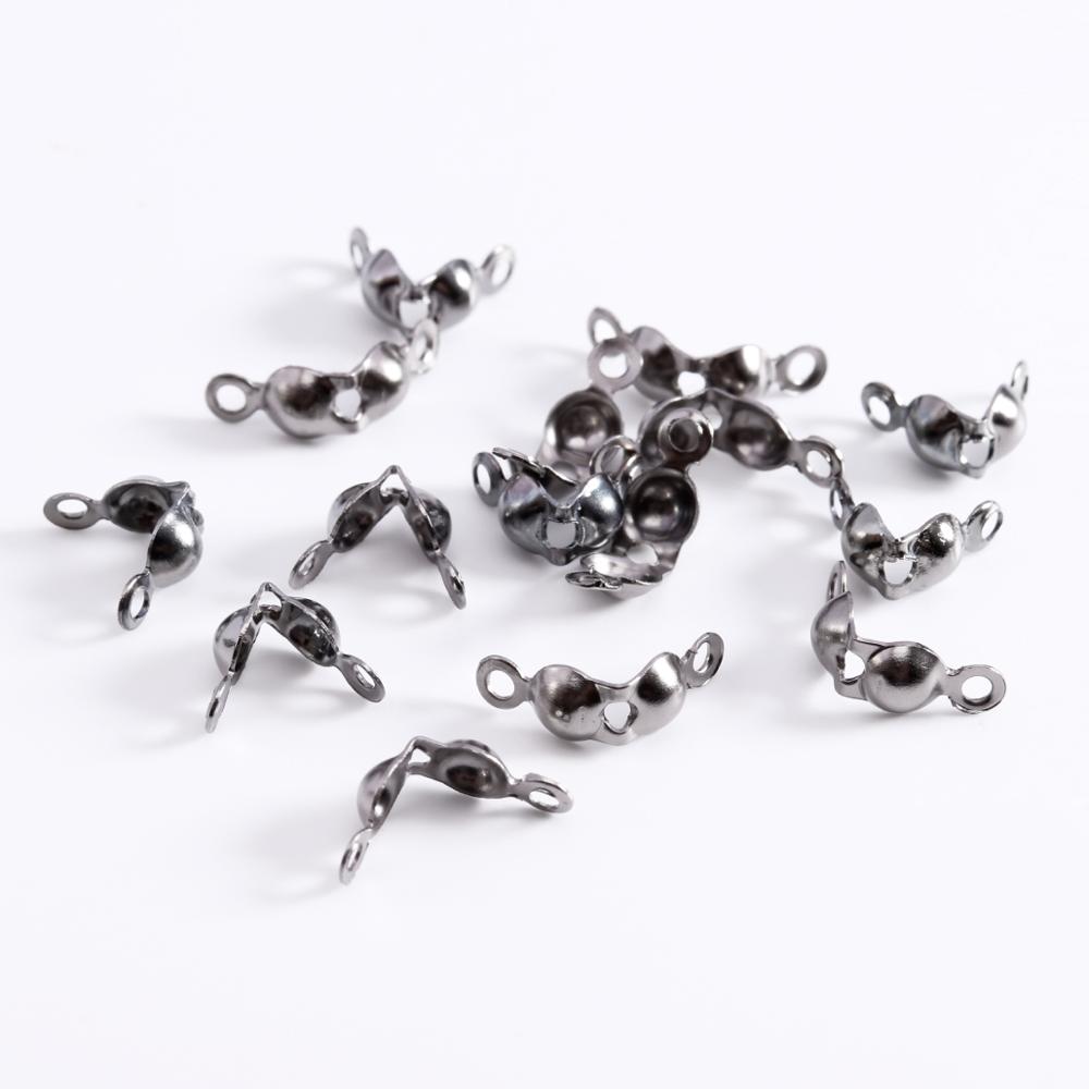 

200pcs/lot Fit 4x7mm Ball Chain Connector Clasps End Crimps Beads End Clasp for DIY Necklace Bracelets Jewelry Making Findings 4X7mm