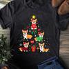 Corgi Christmas Tree T-Shirt: Funny Dog Lover Gift