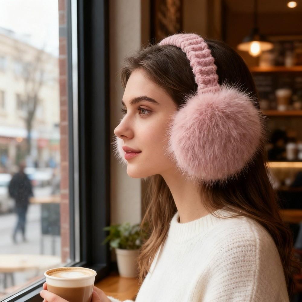 Faux Fur Plush Earmuffs Folding Earflap Protection Fashion Ear Warmer for Men Women