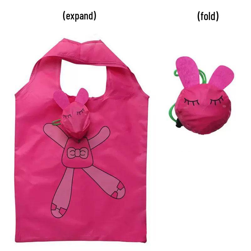 Borsa Tote Pieghevole Ecologica con Animali dei Cartoni Animati