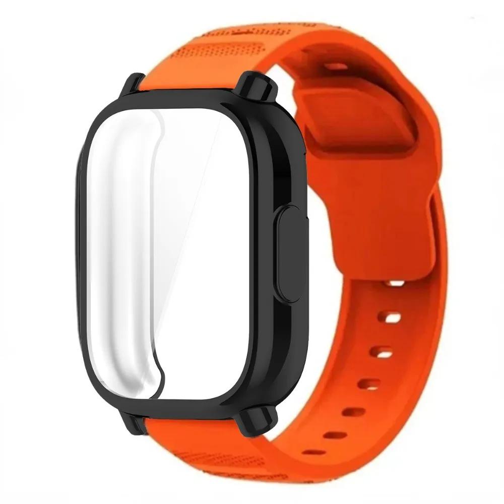 Breathable Silicone Strap+TPU Screen Protector For Redmi Watch 5 Active Band Soft Case For Redmi Watch 5 Lite Sports Band Correa