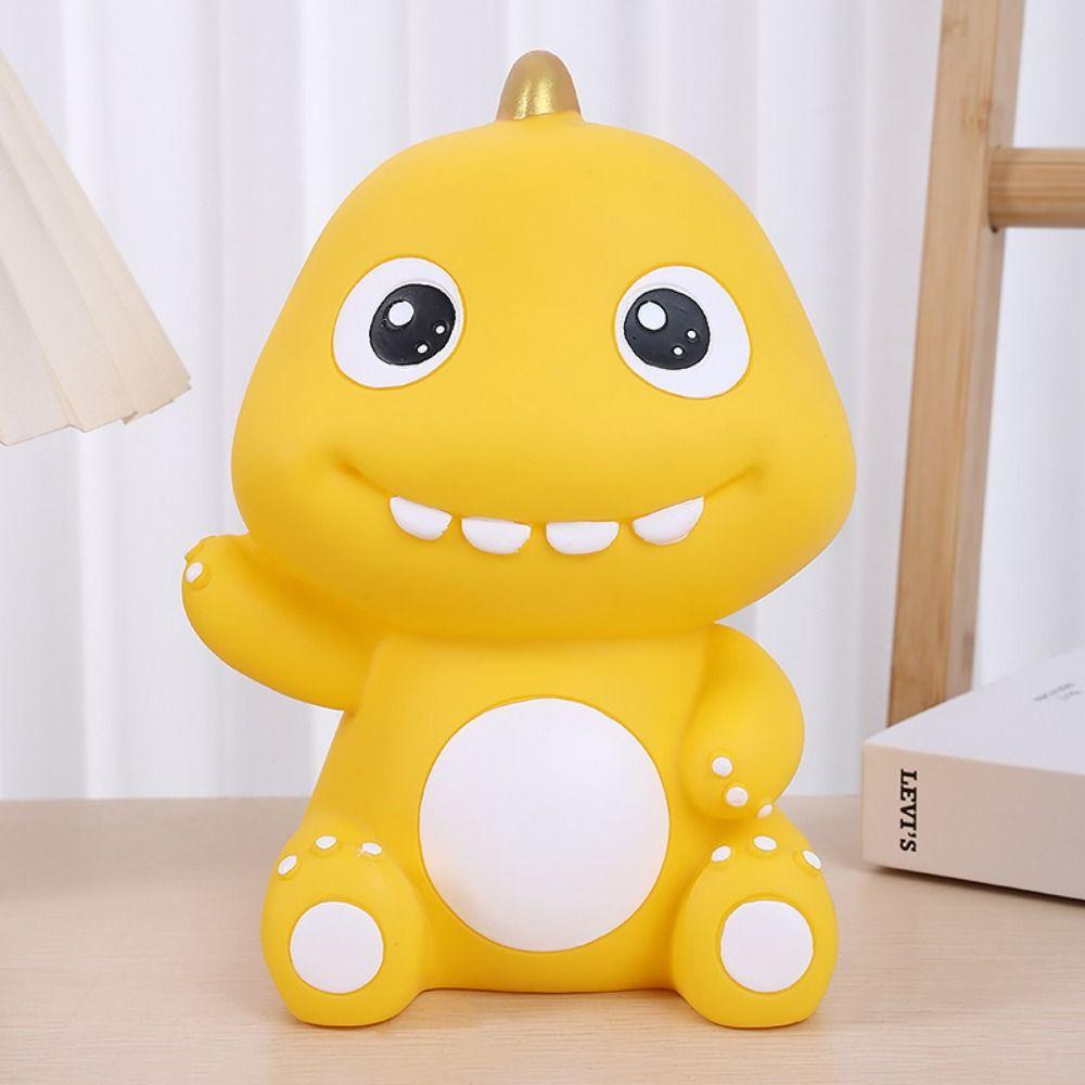 Waterproof Dinosaur Piggy Bank Cute Cartoon Saving Jar Large Capacity Dinosaur Saving Bank  Kids