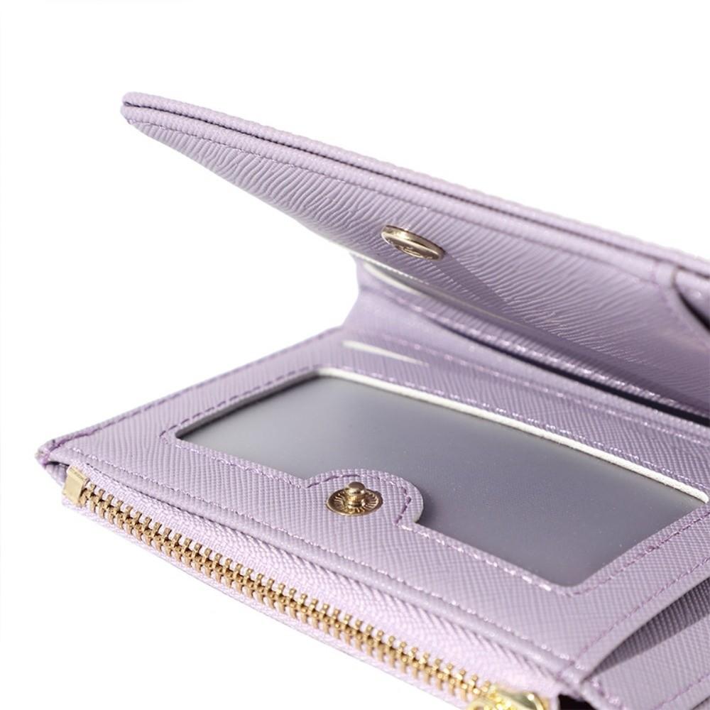 Card Pocket PU Coin Purse Coin Pouch Short Wallet Elegant Card Holders Clutch  Lady Gift