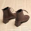 Women's 2025 French Fashion Ankle Boots: High-Heeled Martin Boots for Spring & Autumn.