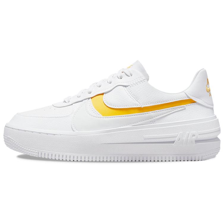 

Новые женские Nike Air Force 1 PLT.AF.ORM Белый Желтая охра DJ9946-102 38