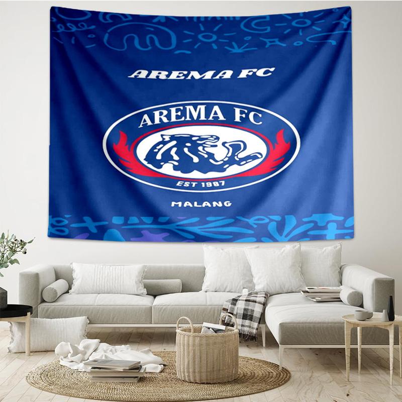 1PC Arema Football club Printed Tapestry Room Decoration Wall Hanging for Living Room Bedroom, dormitory, Birthday and Christmas gifts