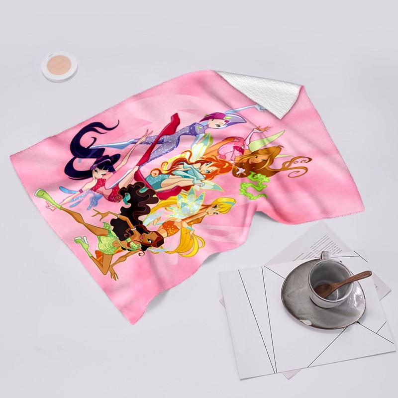 Beach Towel with Winx Club Pattern - soft,absorbent,machine washable Lightweight&Modern,swimming,Travel Essentials