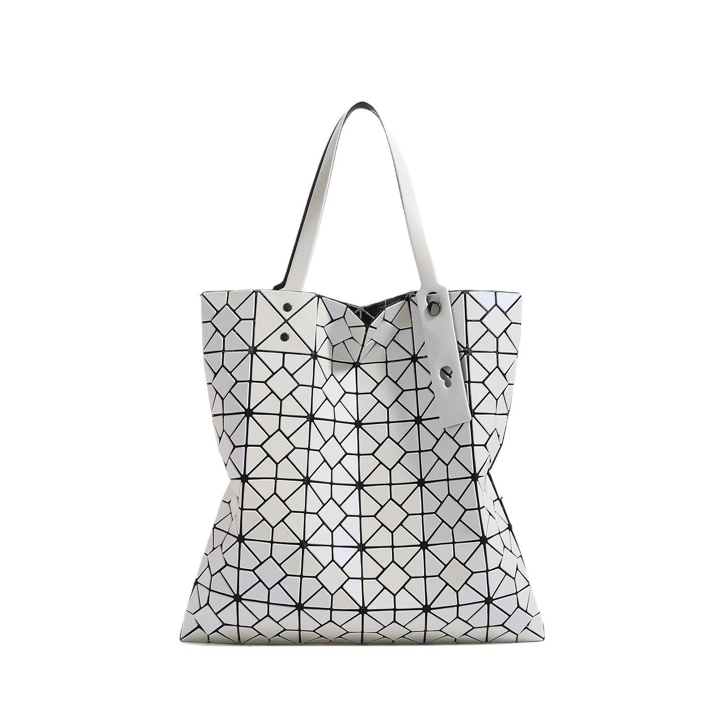 Fashionable Minimalist Vibrant High-end Geometric Diamond-shaped Multi-purpose Large-capacity Shoulder Bag золотой