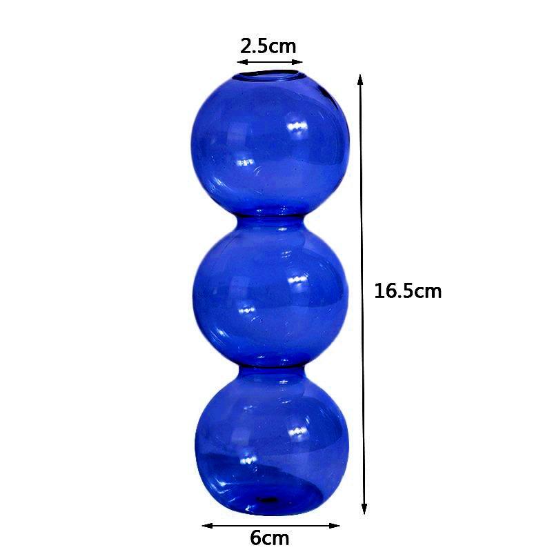 Ins Crystal Ball Bubble Glass Vase Flower Arrangement Hydroponics Ball Glass Art Flower Ware Home Decor Tabletop Glass Vase
