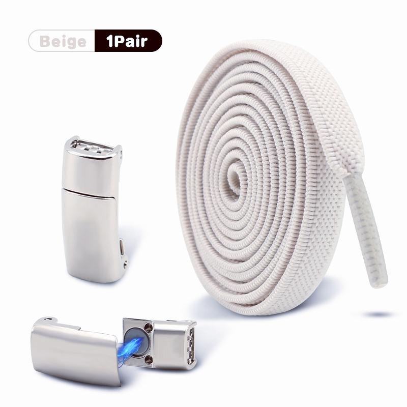 Magnetic Shoelaces without ties Elastic Laces Sneakers No Tie Shoelaces Kids Adult Wide Shoelace Shoe Accessorie 1Pair/2Pair