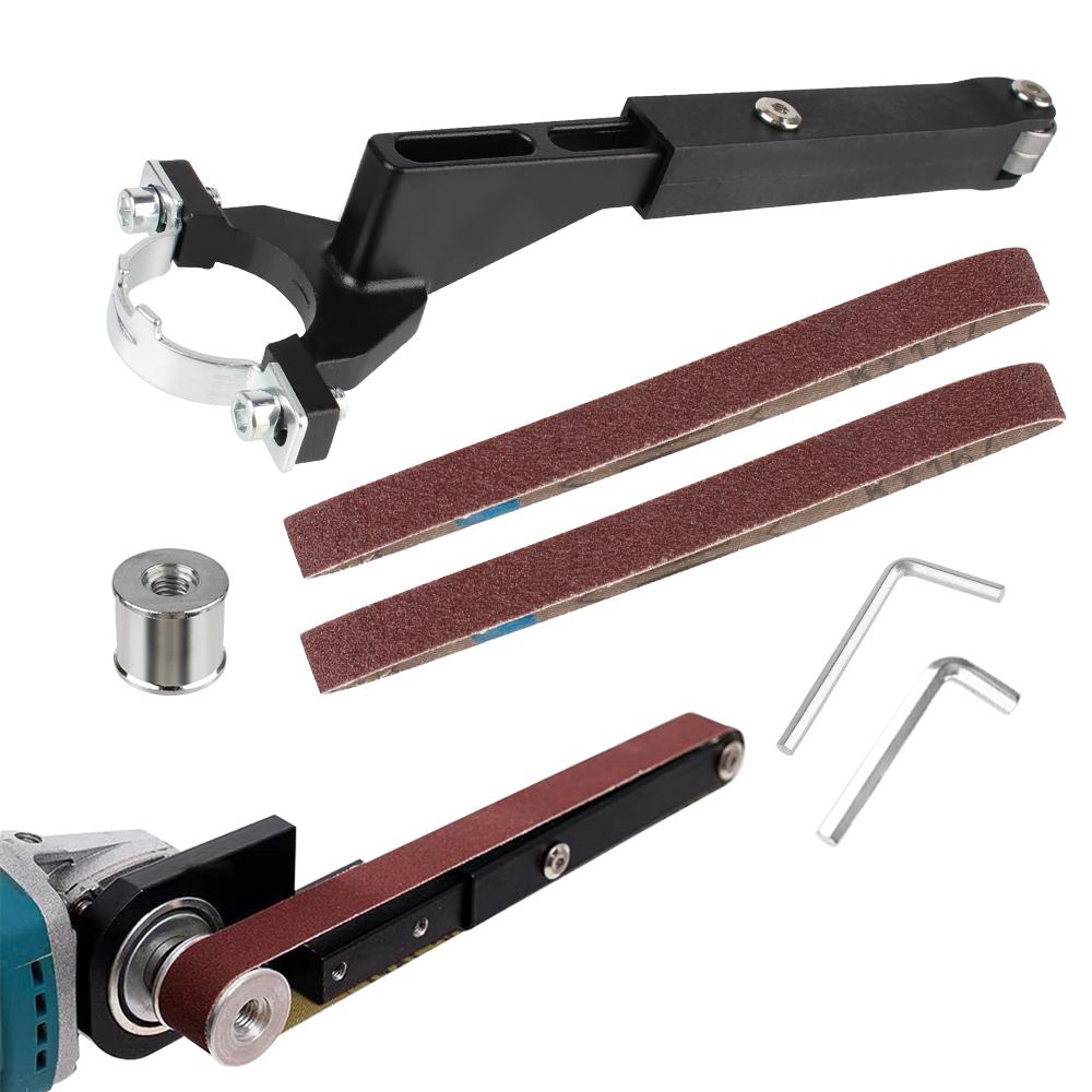 Sanding Belt Machine Tool Accessories Polishing Accessories Metals Handle Holder Adapter Electric Drill Conversion Angle Grinder Trimming Polishing