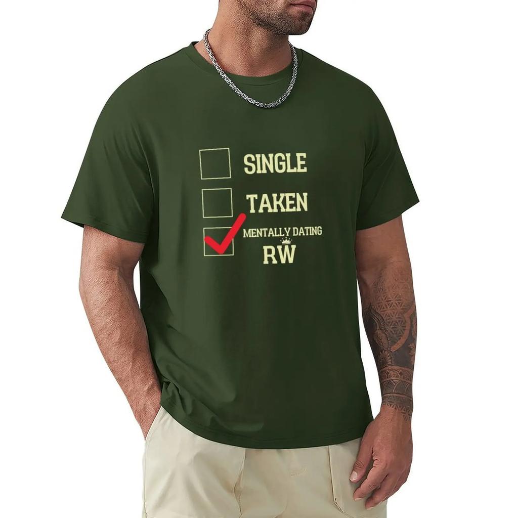 Mentally Dating Robbie Williams T-shirt Plain Quick-drying Heavy Weight T Shirts for Men