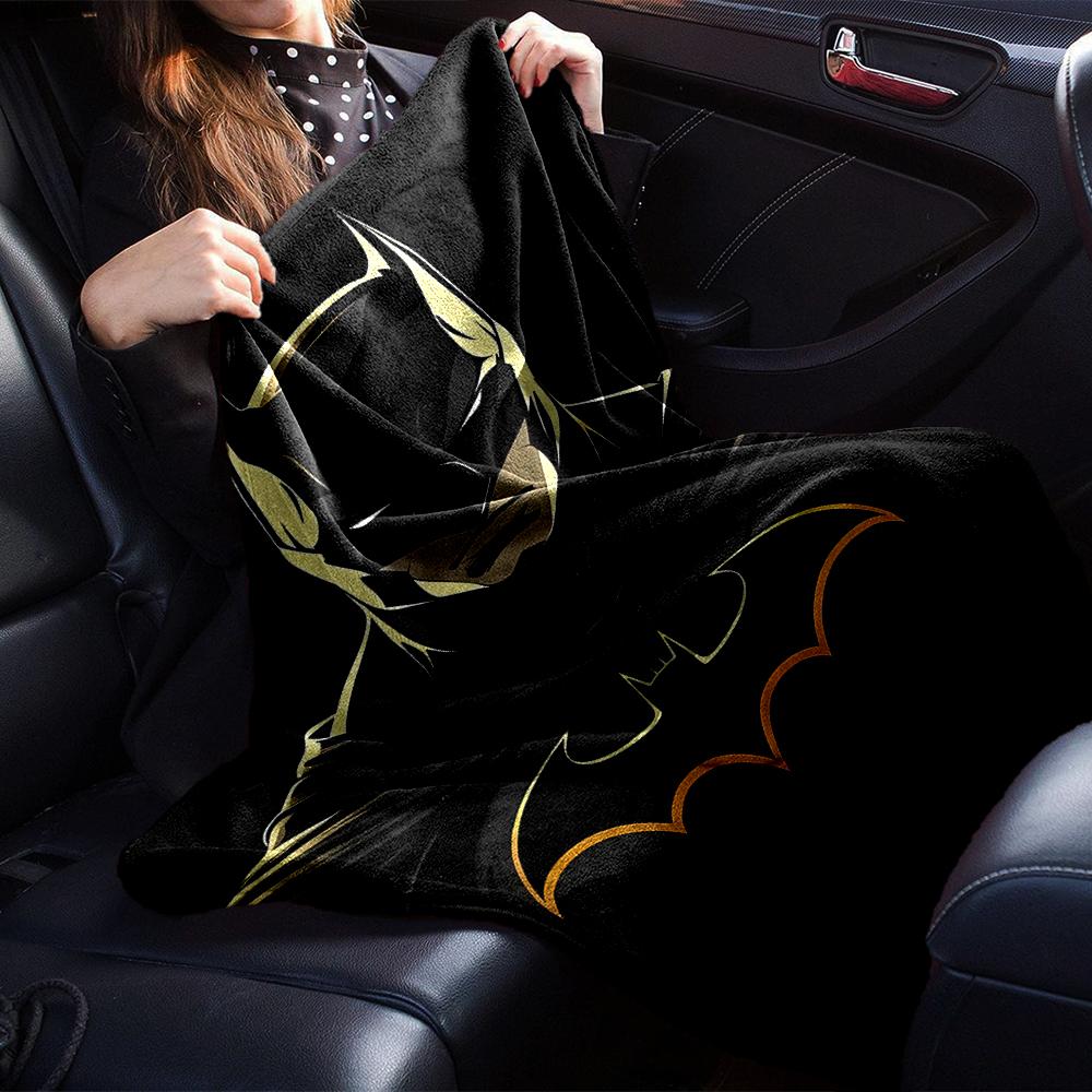 Batman Theme Printed Blanket - Perfect for Couch, Bed, Travel & Outdoor Use | Machine Washable, Cozy & Durable.