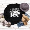 Grandma Bear Letter Print Women's Long Sleeve Sweatshirt