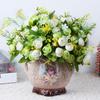 European Rose Silk Floral Arrangement - Artificial Bouquet for Living Room & Dining Table Decor