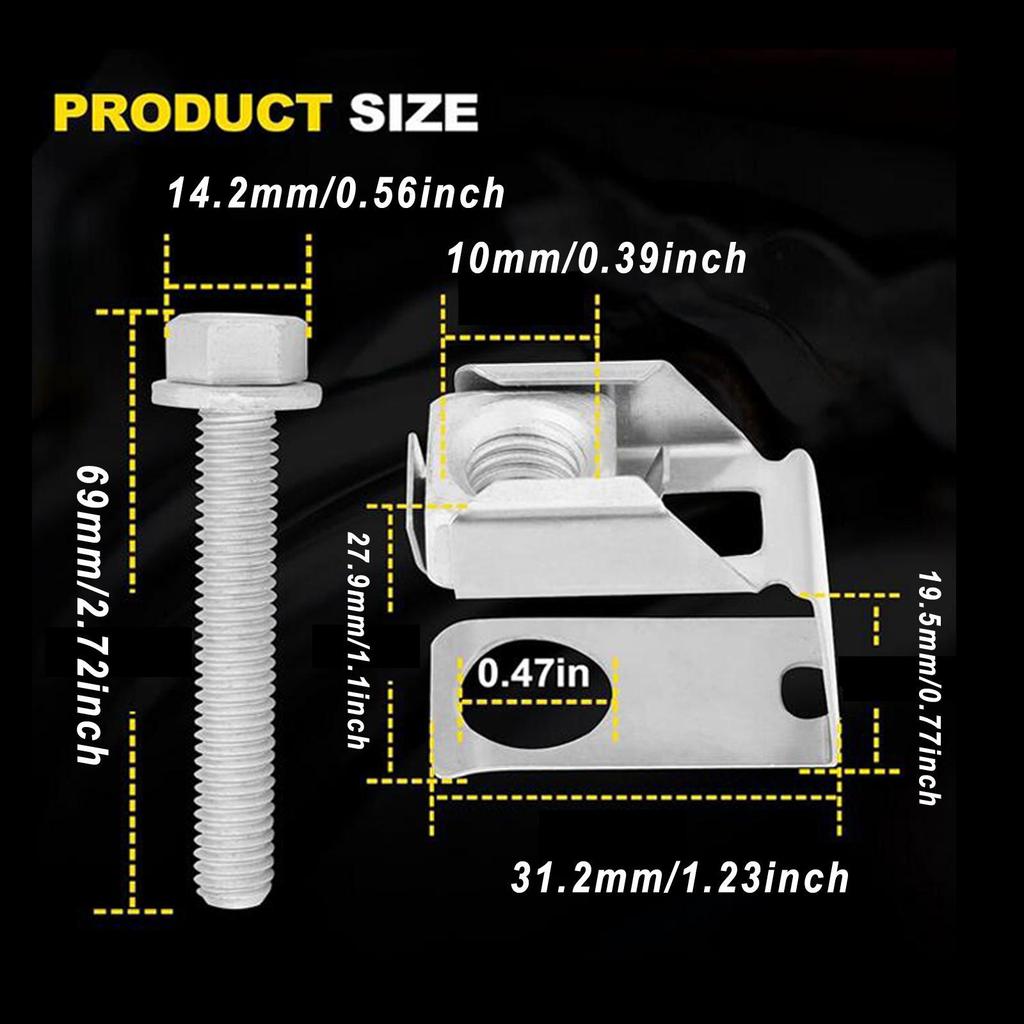 4 Sets Exhaust Manifold Hardware Kit 6036684AA for