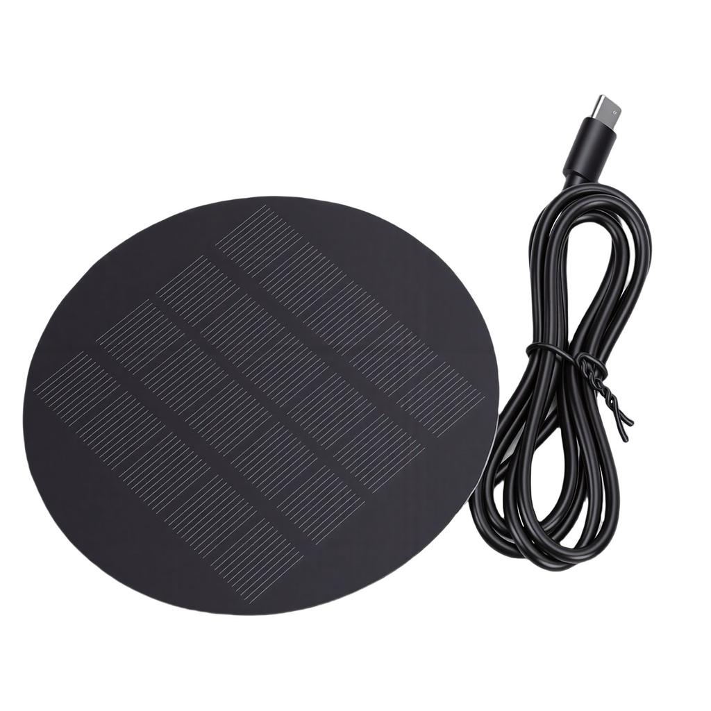 Portable Solar Panel Water Proof 1.2W Polycrystalline Silicon Solar Panel Charger with Type C Port for Mobile Phones