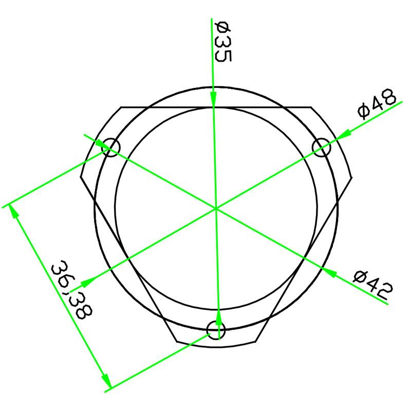 Whole Sale Triangular Metal Level Bubble Precision Spirit Level White Green Blue Color