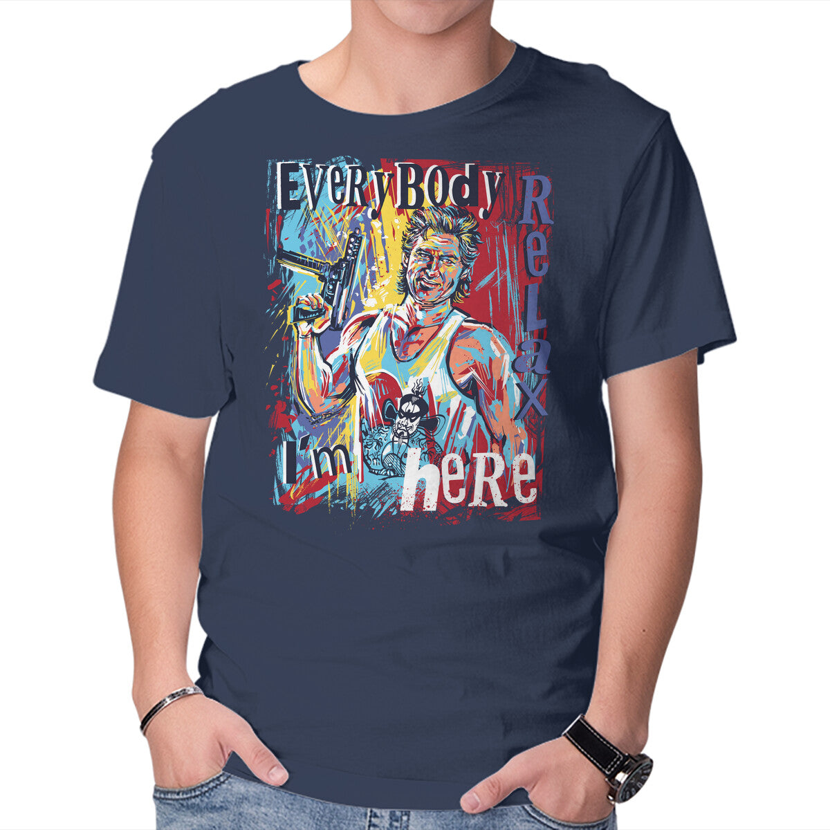Unisex Crew Neck T-Shirt Burton Painting Graphic Short Sleeve Casual Tee XXL