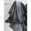 PU Simulated Leather Fabric Silver Gray Handmade Diy Coat Skirt Designer Cloth Diy Apparel Sewing Polyester Fabrics