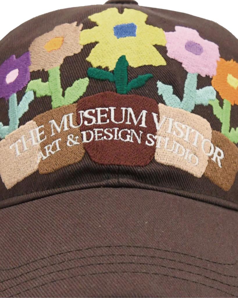 THEMUSEUMVISITOR Five Flower Pot Ball Cap (Brown)