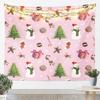 Cute Snowman Tapestry Kids Merry Christmas Wall Art for Bedroom Living Rooms Xmas Snowflake Wall Hanging Blanket Breathable