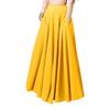 2026 Spring Solid Color Plus Size Women's Pleated Long Skirt with Elastic Waist