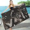 Tropical Quick-Dry Beach Towel with Ocean Whale & Sea Turtle Print - Absorbent & Ideal for Summer Seaside Vacations