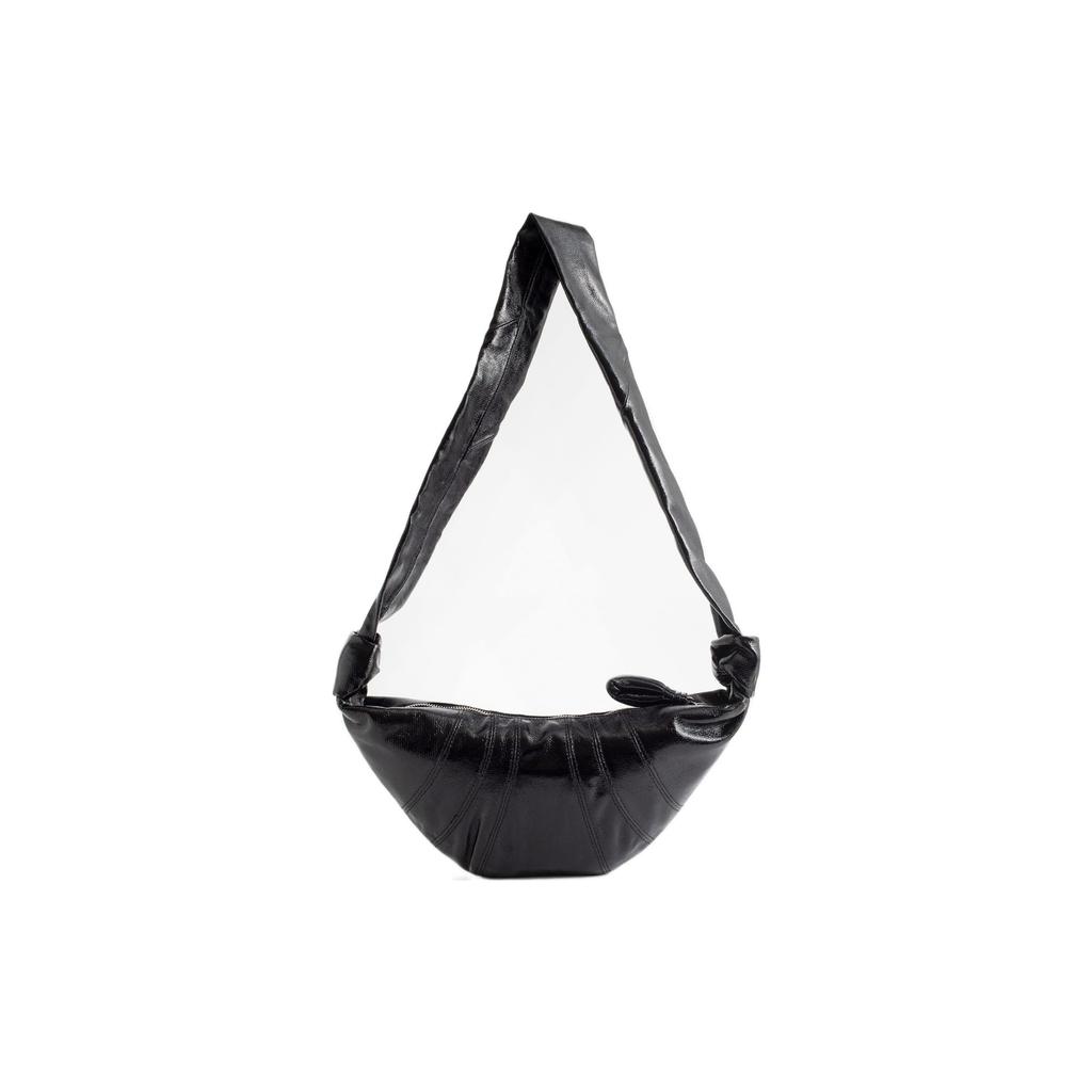 Lemaire Croissant Coated Cotton Croissant Bag Croissant Bag Shoulder Bag Small Unisex Black BG0003-LF1073-999
