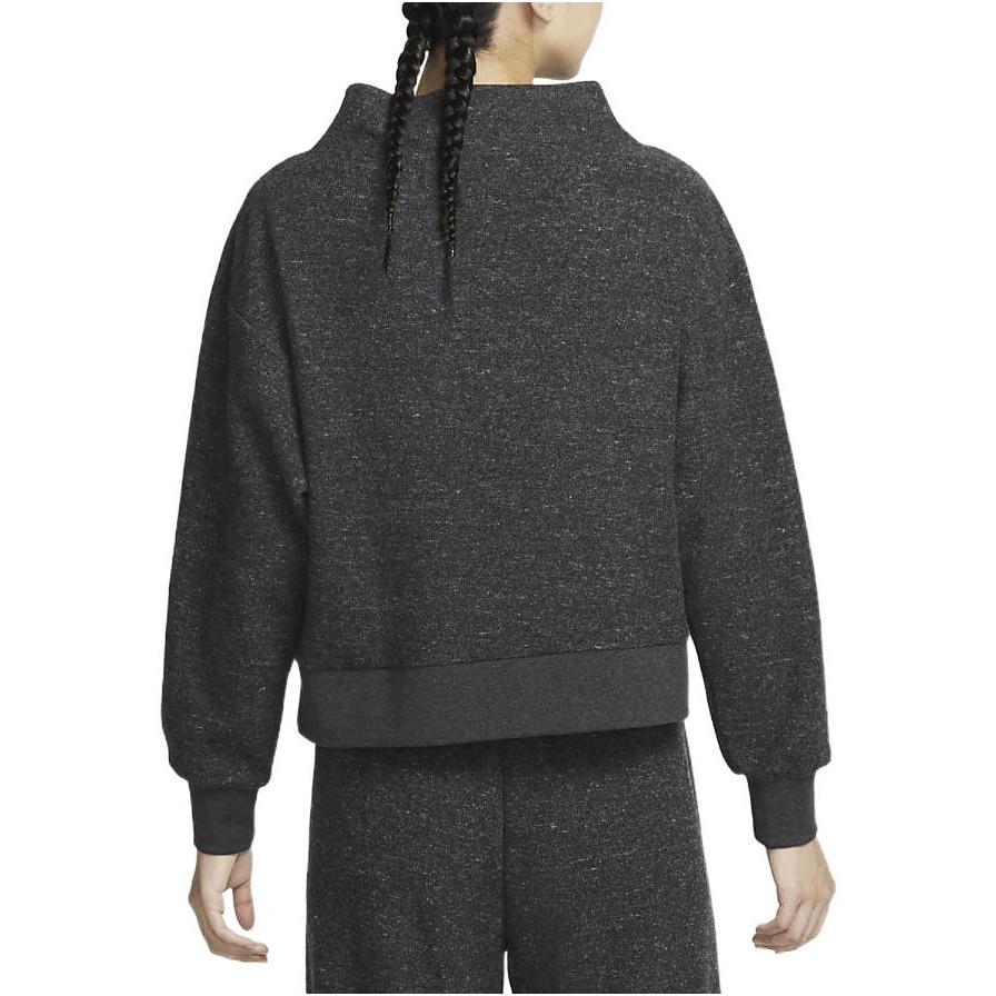 Nike Sweatshirts Women's Black Half Turtleneck Moderate Regular DQ6254-032