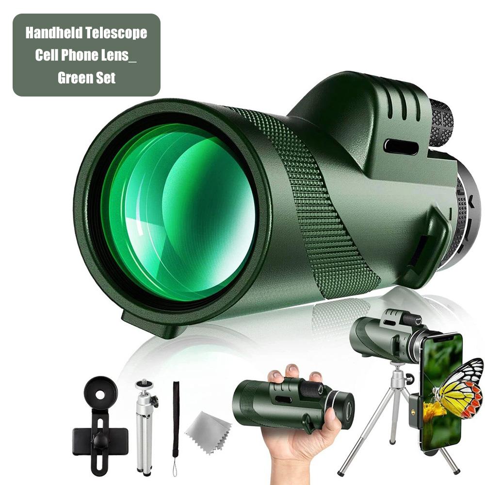 

Handheld Telescope Monocular Telescope Astronomical Telescope Magnifying Glass Bird Watching Telescope Concert Telescope зелений