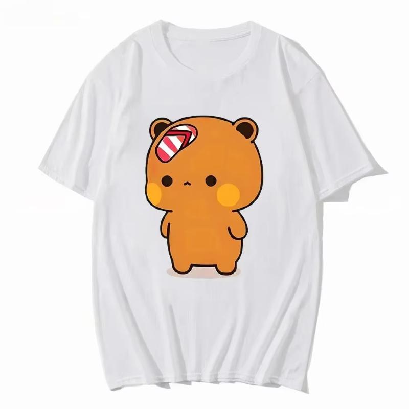 MINISO Пара Бубу Кидает Шлепанцы В Дуду Летняя Футболка Дуду Был Забросан Шлепанцами Бубу Потому Что Он Дразнит Бубу S