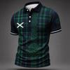 Men's Scotland Support Polo Shirt 2026 Football World Cup Design Short Sleeve Lightweight Casual Sportswear
